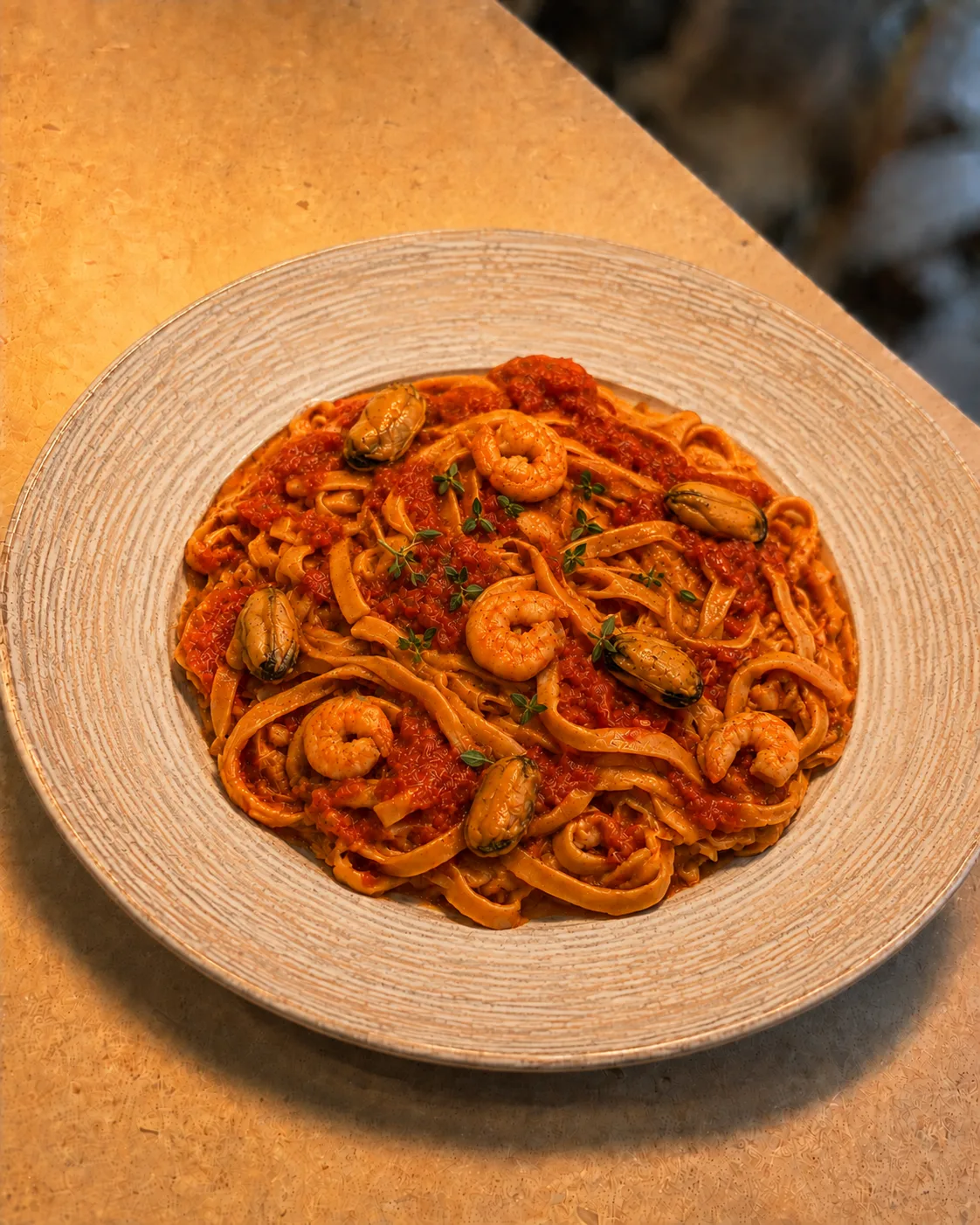 Deniz Mahsullü Fettuccine